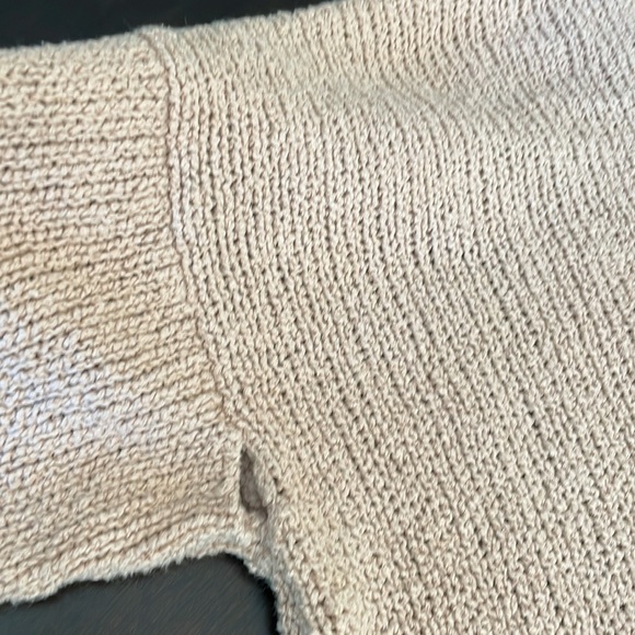 Zara Oversized V-Neck Distressed Sweater - Picture 10 of 11